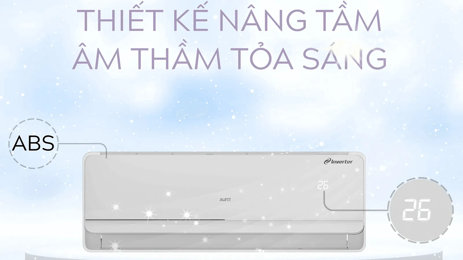 Máy lạnh AUFIT Inverter 1.5 HP ASW-12A4/FWR3DI